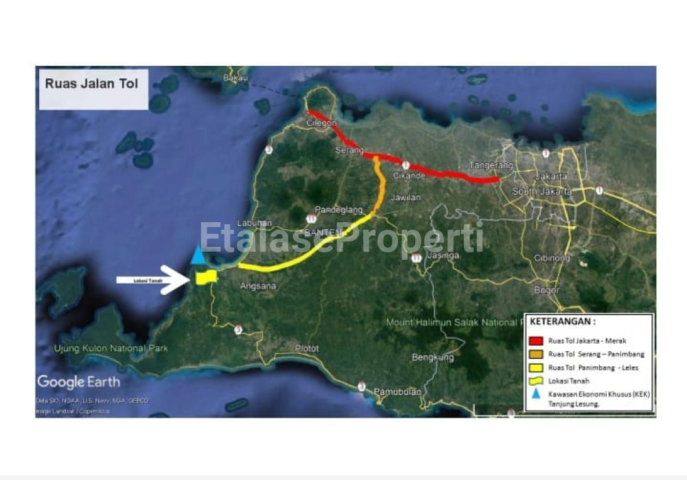 Foto properti JUAL LAHAN SELANGKAH DARI PANTAI TANJUNG LESUNG BEACH, PANDEGLANG, BANTEN, JAWA BARAT 1