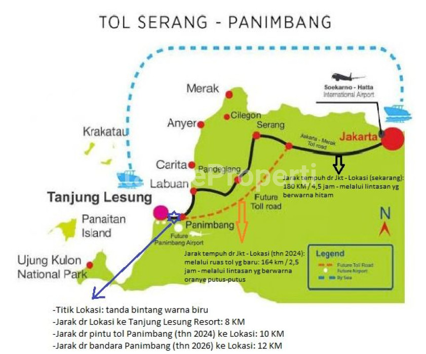 Foto properti JUAL LAHAN SELANGKAH DARI PANTAI TANJUNG LESUNG BEACH, PANDEGLANG, BANTEN, JAWA BARAT 2