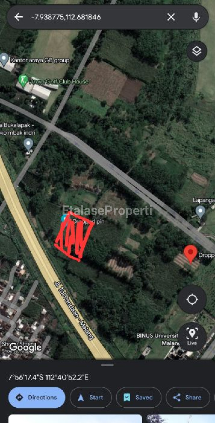 Foto properti Dijual Tanah Untuk Perumahan Low Budget Belakang Binus Araya Malang 2