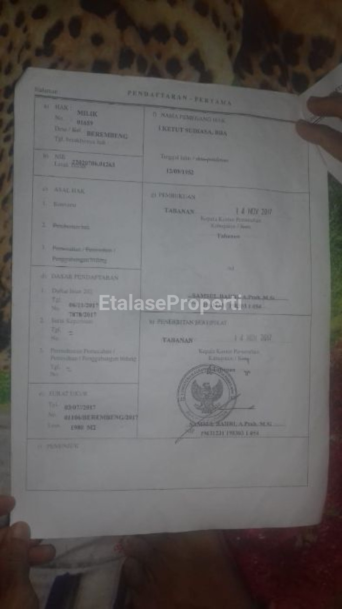 Foto properti Dijual Tanah Ds Berembeng Kec.Selemadeg Tabanan 4