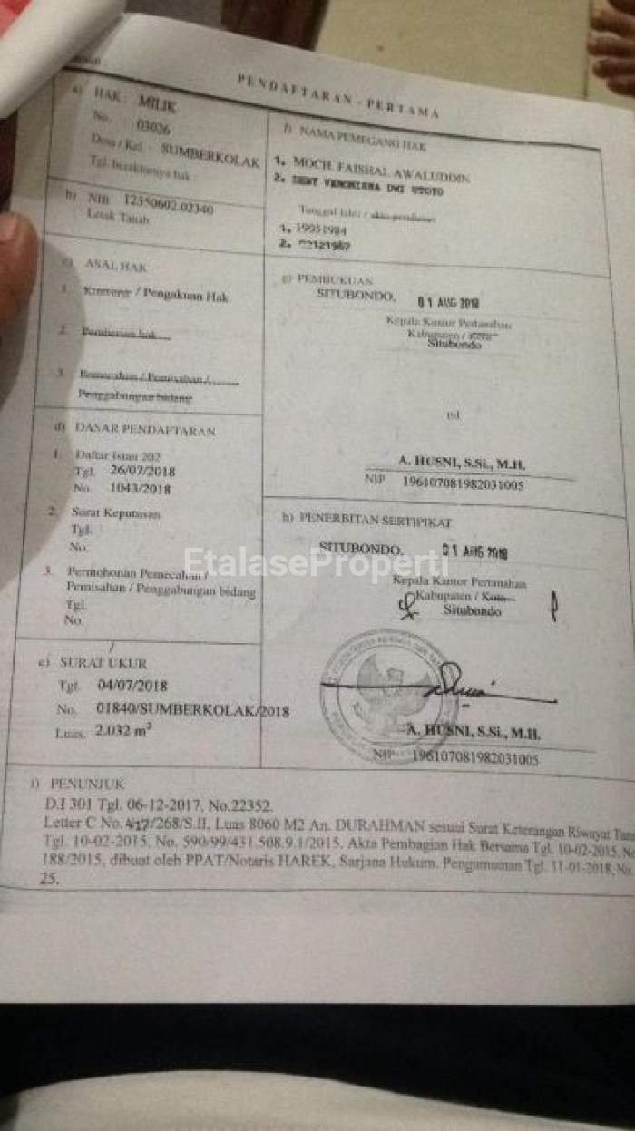 Foto properti Jual Tanah Di Jalan Raya Propinsi, Panarukan, Situbondo 6