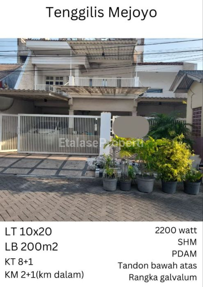 Foto properti Rumah 8 Kamar Dekat Ubaya Tenggilis Bisa Jadi Kos2 An Kamar Banyak, Lokasi Dekat Panjang Jiwo 1