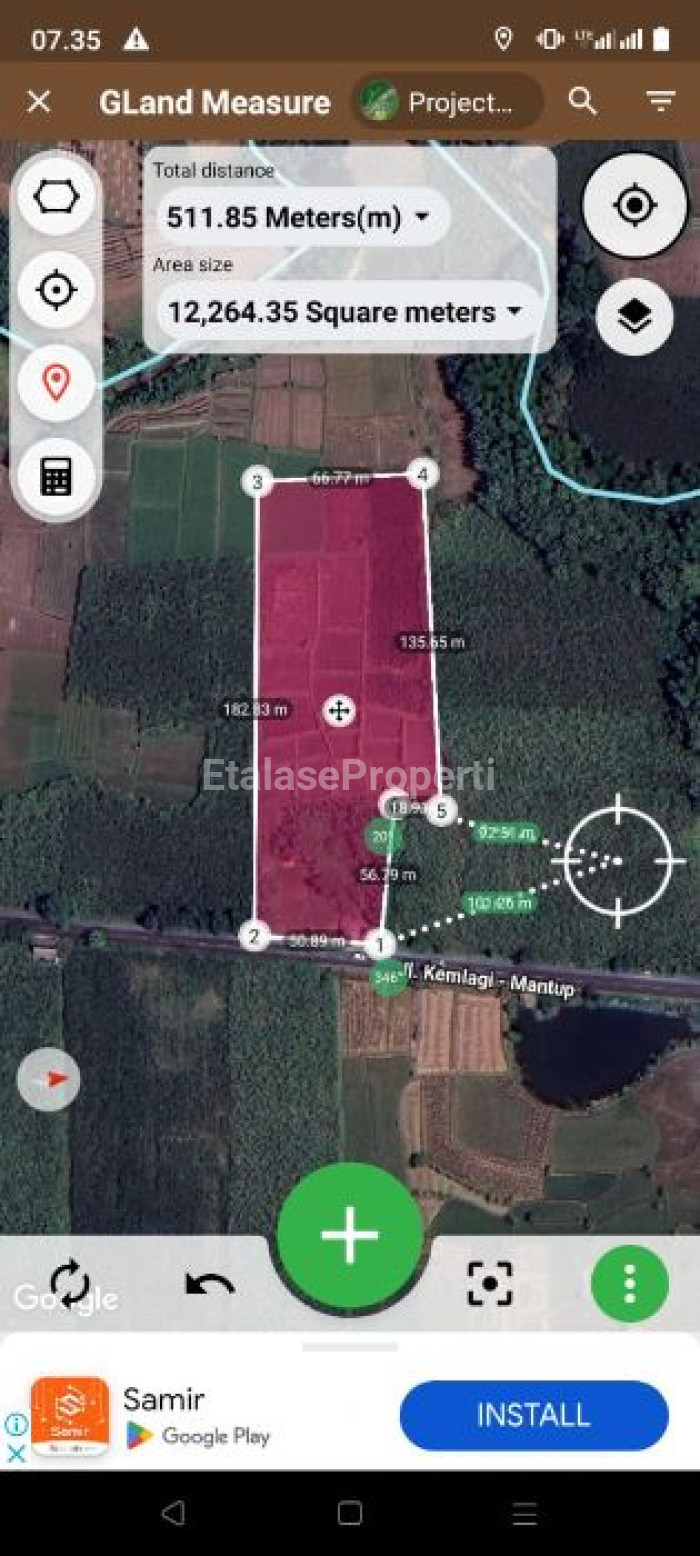 Foto properti DI JUAL :  Tanah Di Raya Kemlagi, Mojokerto Nol Jalan Provinsi Luas 1,3 Ha 1