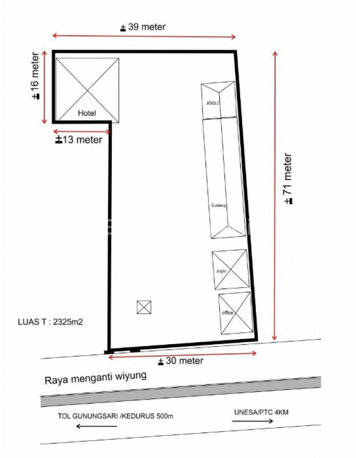 Foto properti Dijual Commercial Area Tanah+Hotel Bintang 2 Nol Jl Wiyung SBY Barat 10