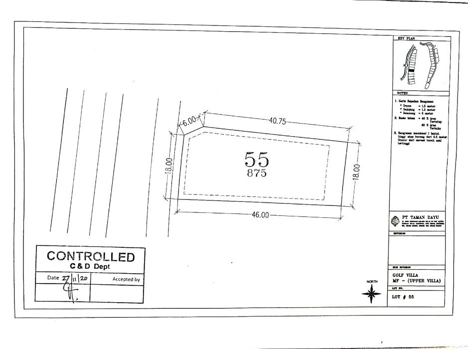 Foto properti Dijual TAMAN DAYU Blok Golf Villa Blok MF 1