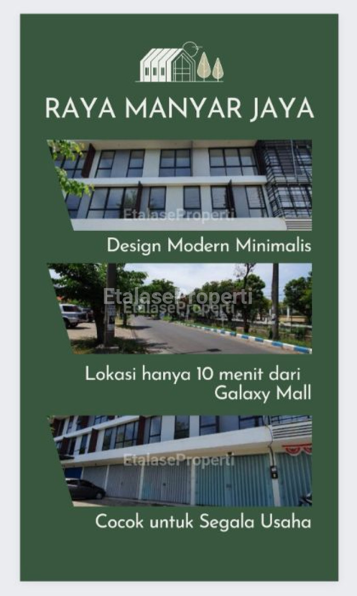 Foto properti Ruko Raya Manyar Jaya 4 Unit Jejer Halaman Parkir Luas 3 Lantai 2